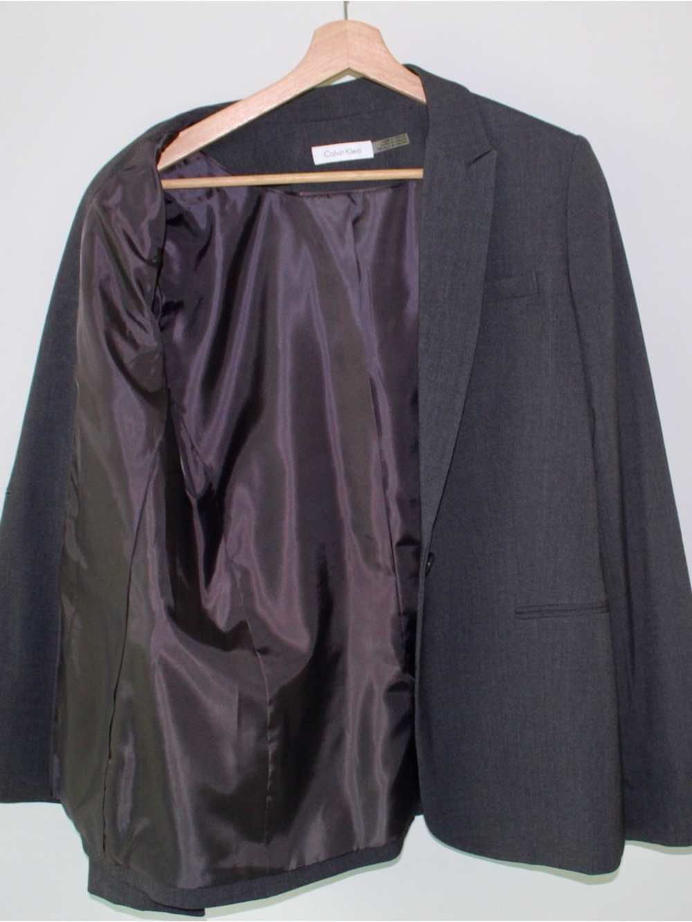 Calvin Klein Women's Black Tailored Single-Button Blazer Size L - Picture 4 of 7